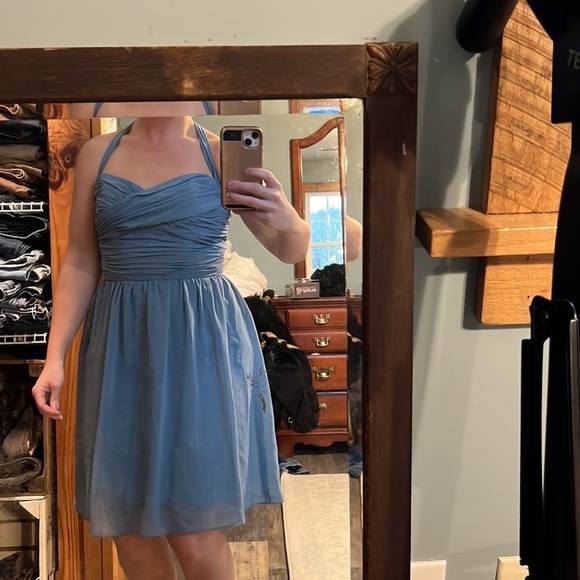 Alfred Angelo 7236 Halter Bridesmaid Dress Once Upon A Time Size 8 - Picture 4 of 10